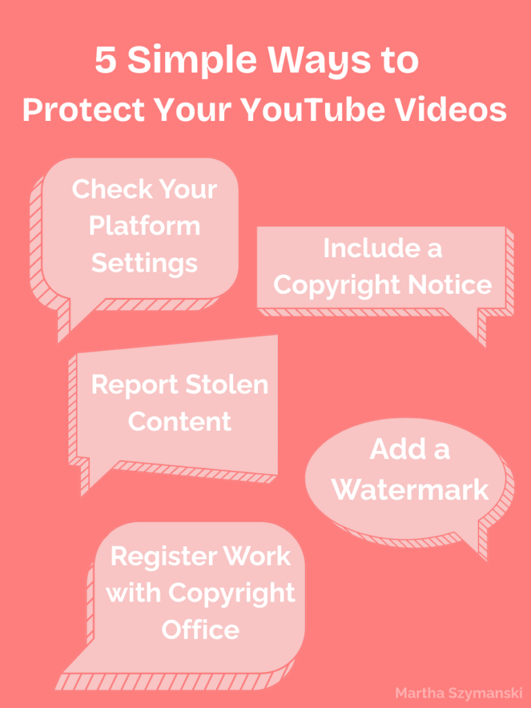 ways to protect your youtube videos from being stolen