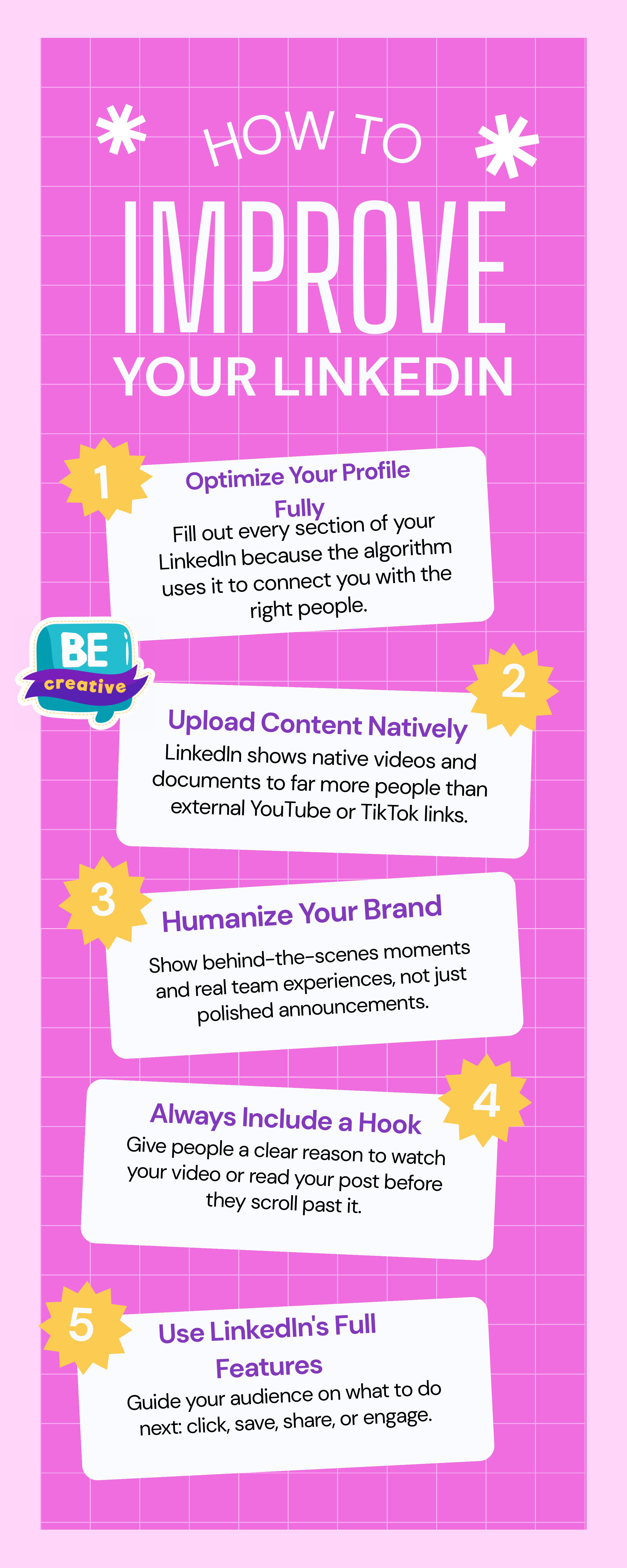 how to improve your linked in with step by step advice